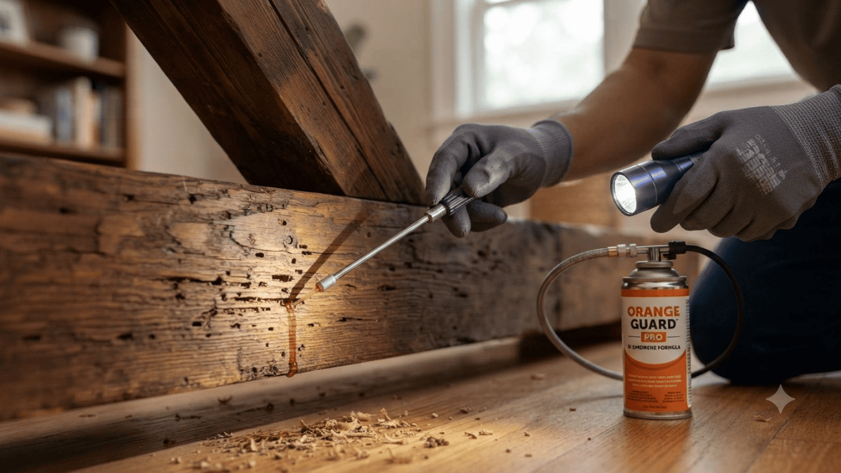 Orange oil termite treatment