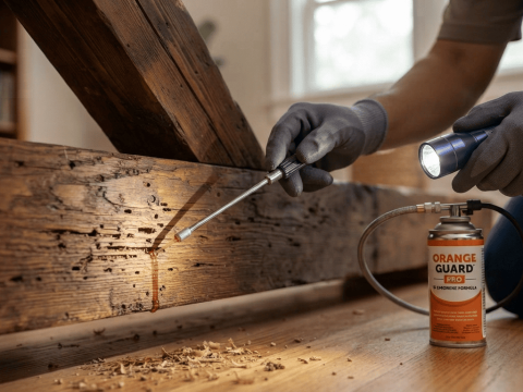 Orange oil termite treatment